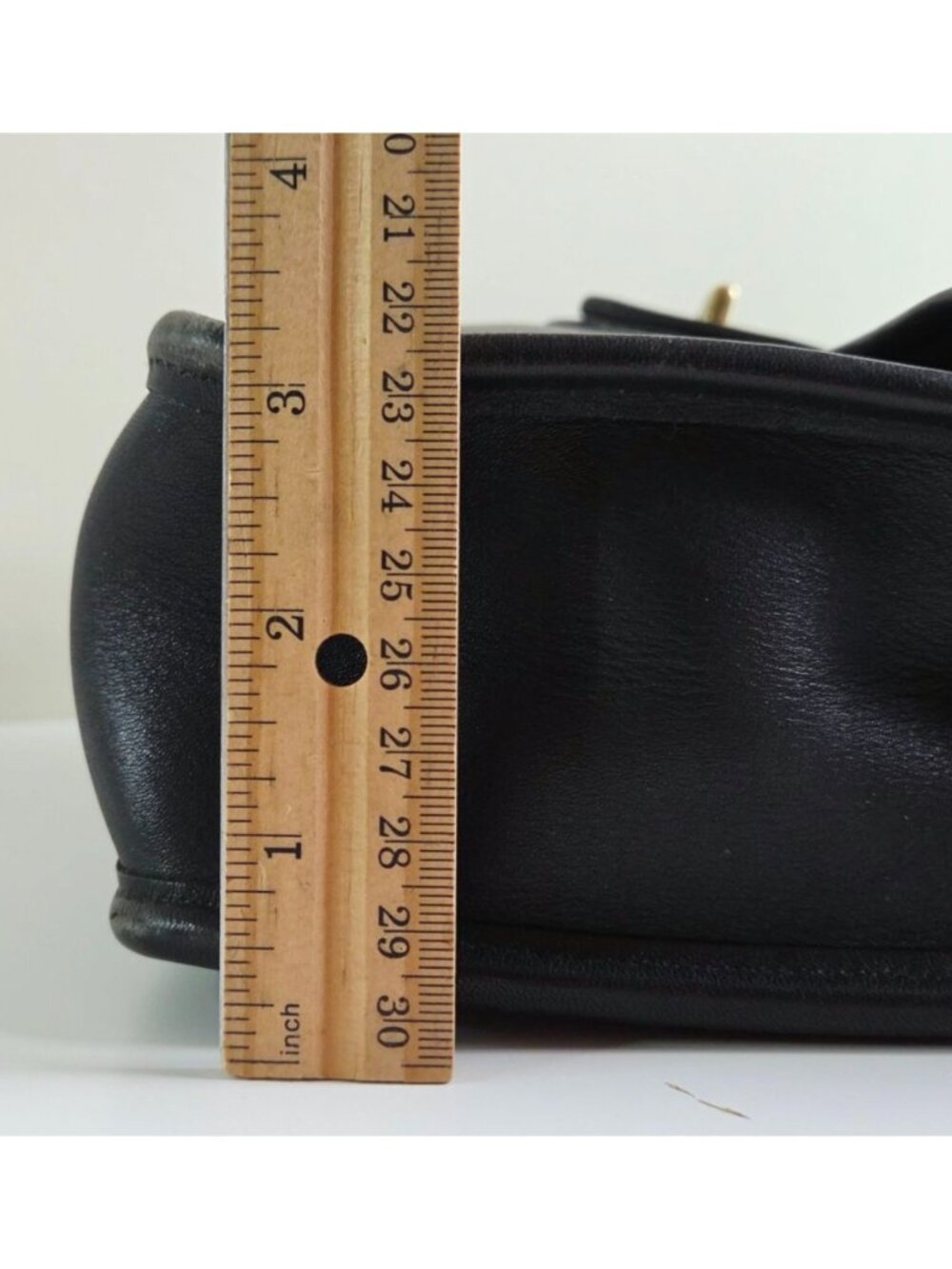 Vtg Coach Willis Bag Black Leather 9927 Cross Body Shoulder Bag Hangtag Made USA - Picture 16 of 16